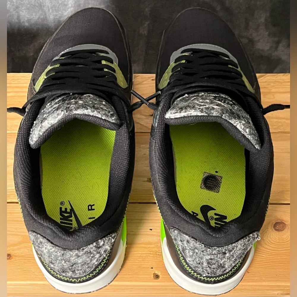 Nike Air Max 90 M2Z2 Recycled Wool Pack - Size 12 - Black Electric Green - Picture 7 of 16